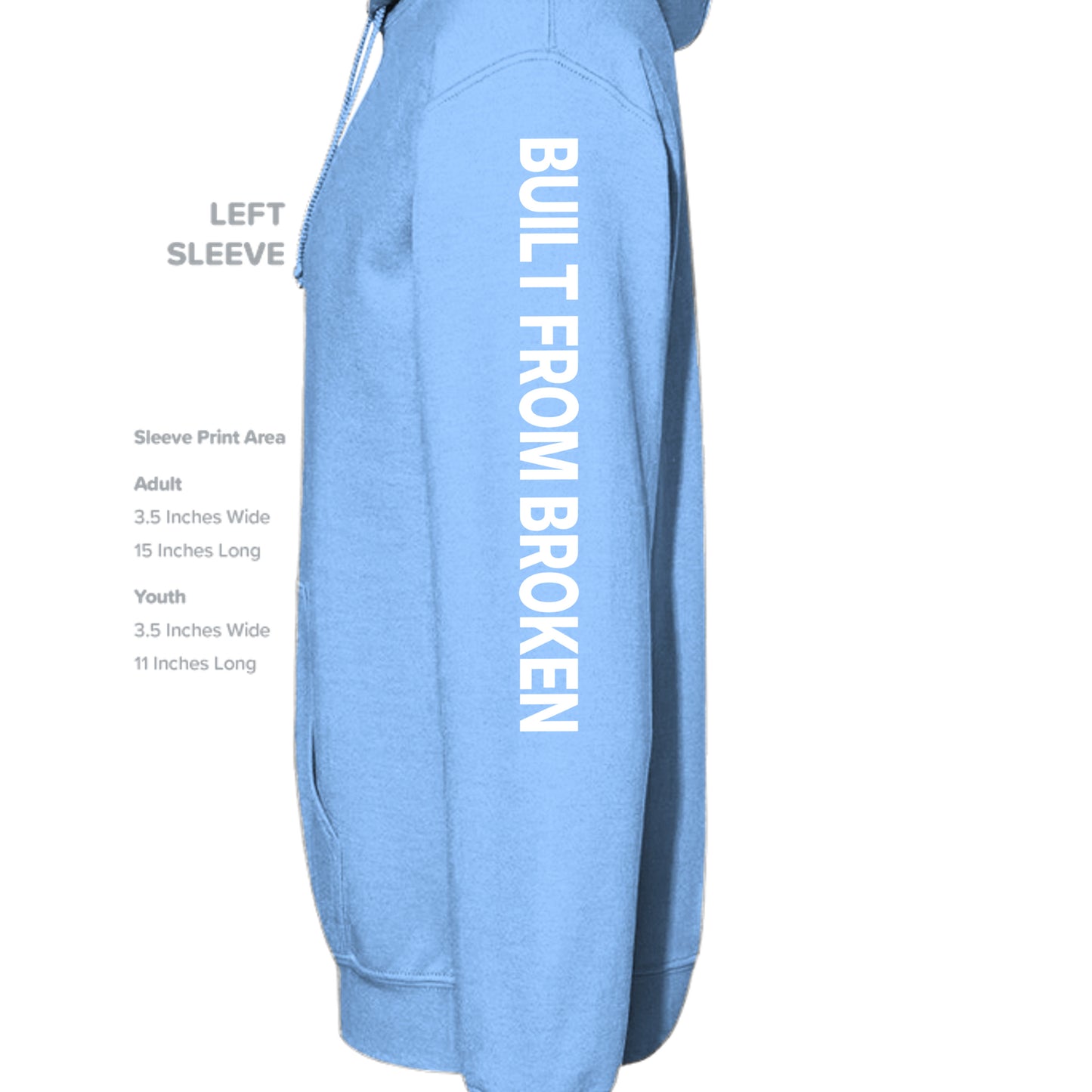 CAROLINA BLUE - G185 - SLEEVE_LEFT