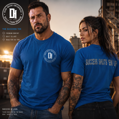 Success Shuts 'em Up Tee — Dead Inside Enterprise badge